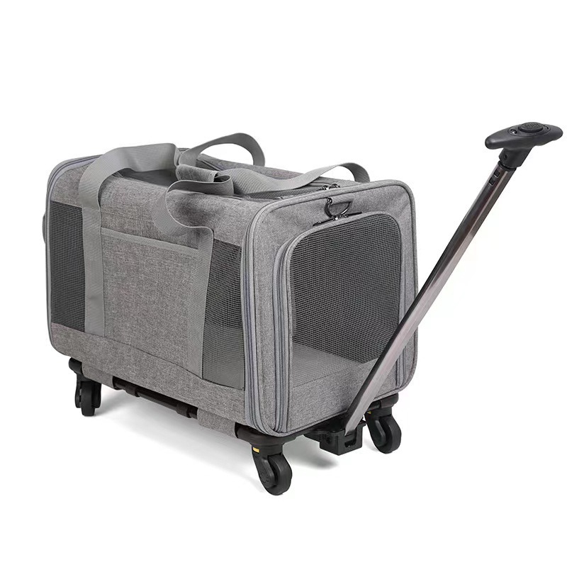 Capacity Foldable Breathable Pet Rolling Carrier S18 - Image 5