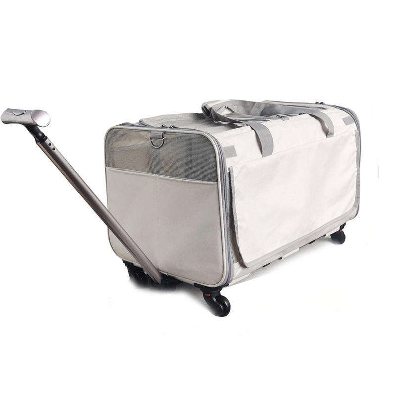 Large Capacity Breathable Pet Rolling Carrier S18 - Image 5