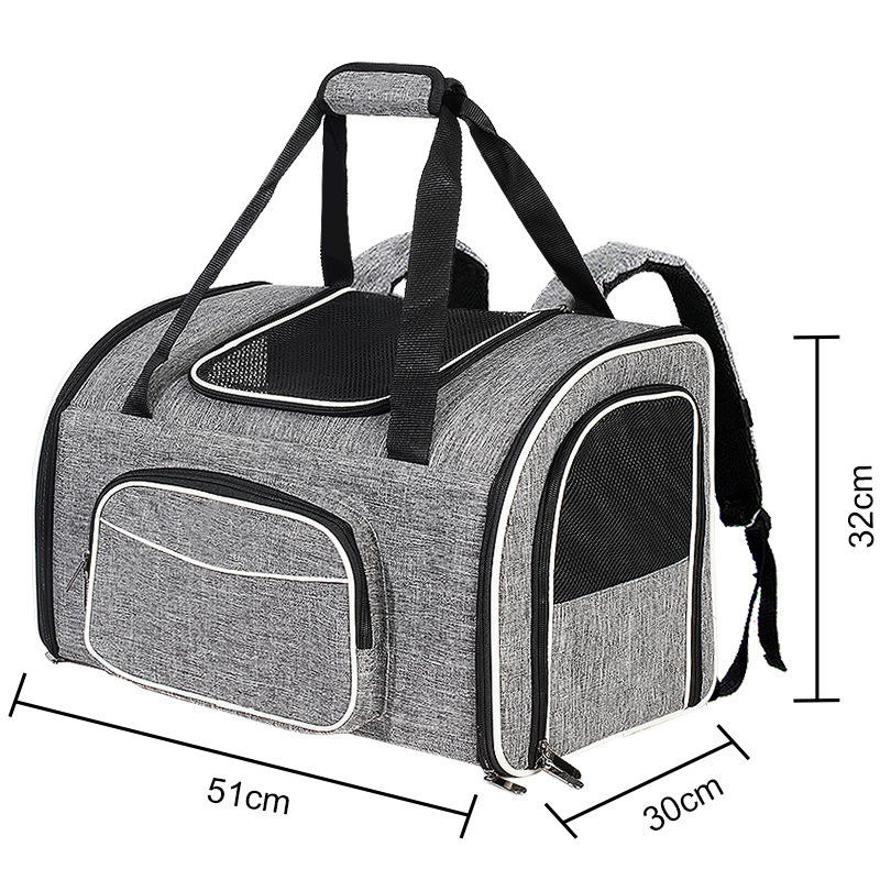 Expandable Foldable Breathable Pet Backpack Carrier - Image 2
