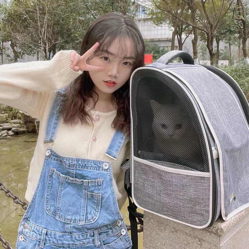 Stylish Large Capacity Foldable Cat Backpack Carrier - Image 2