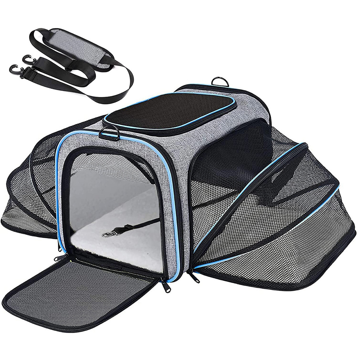 Expandable Foldable Breathable Cat Backpack Carrier S03