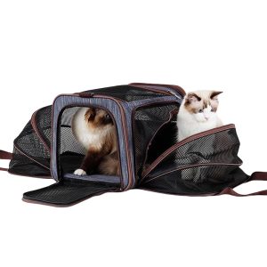 Expandable Foldable Car Seat Soft-Sided Pet Carrier S01