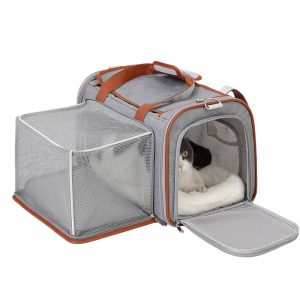 Expandable Large Capacity Foldable Soft-Sided Pet Carrier