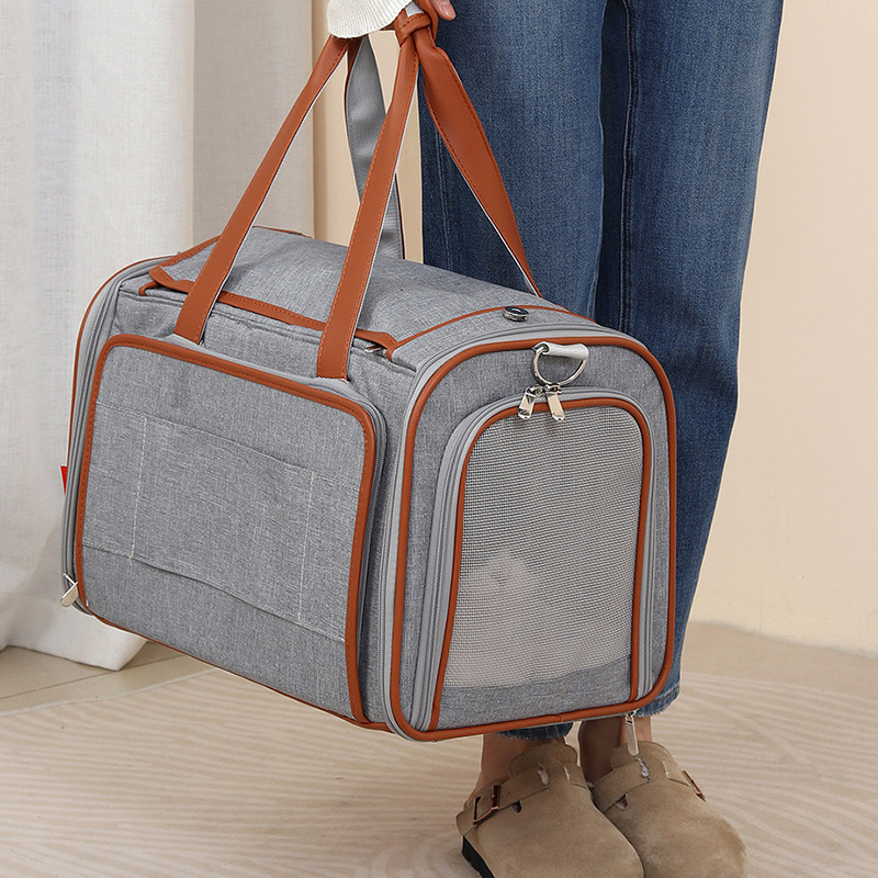 Expandable Large Capacity Foldable Soft-Sided Pet Carrier - Image 4