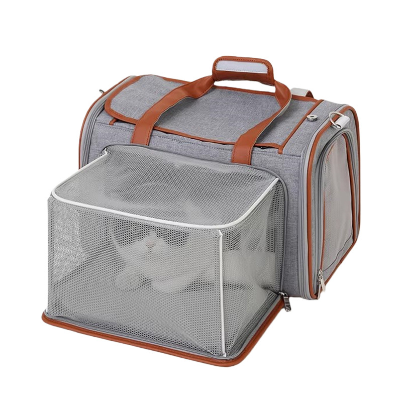 Expandable Large Capacity Foldable Soft-Sided Pet Carrier - Image 5