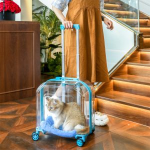 Window Large Capacity Pet Rolling Carrier S14