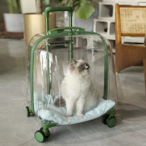 Transparent Window Pet Rolling Carrier S05