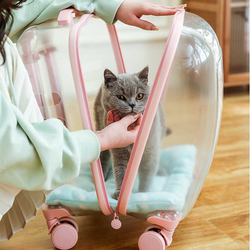 Window Large Capacity Pet Rolling Carrier S15 - Image 3