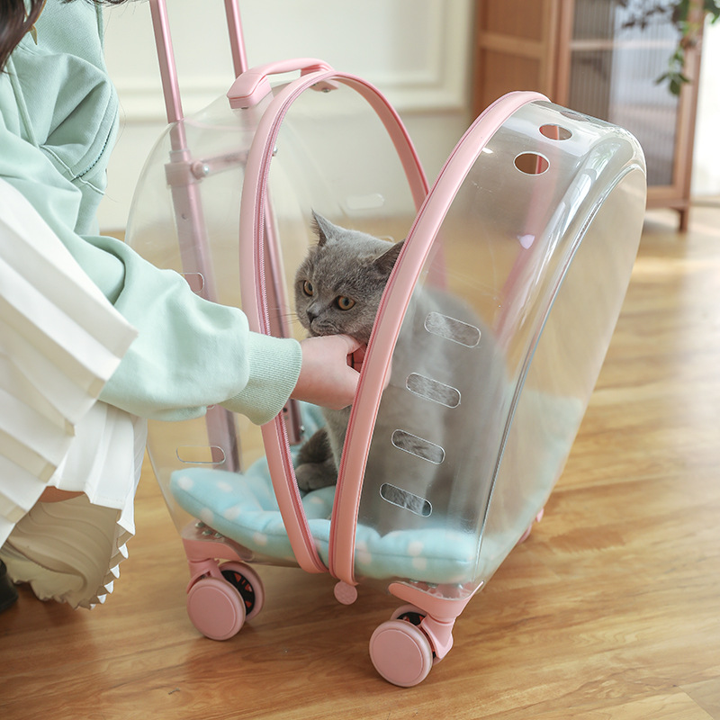 Window Large Capacity Pet Rolling Carrier S16 - Image 3