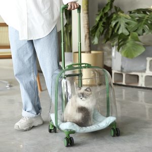 Window Large Capacity Pet Rolling Carrier S17