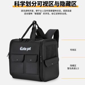 Capacity Foldable Breathable Pet Backpack Carrier S04