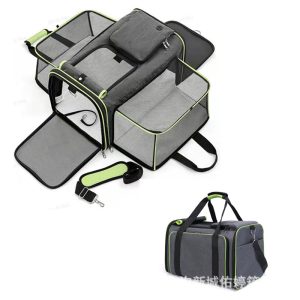 Expandable Large Capacity Foldable Car Seat Cat Soft Carrier