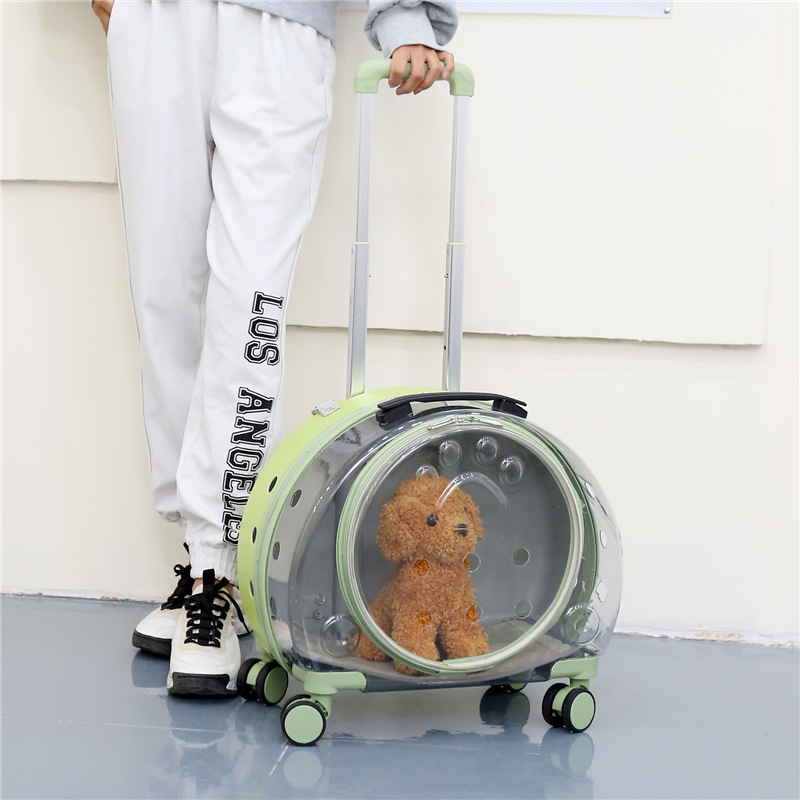 Window Large Capacity Pet Rolling Carrier S18 - Image 2