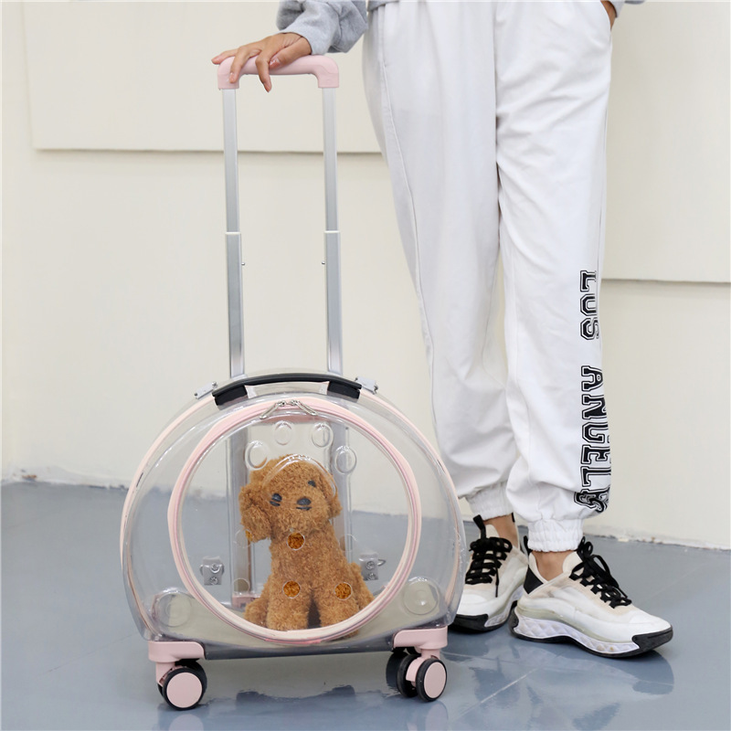Window Large Capacity Pet Rolling Carrier S18 - Image 4