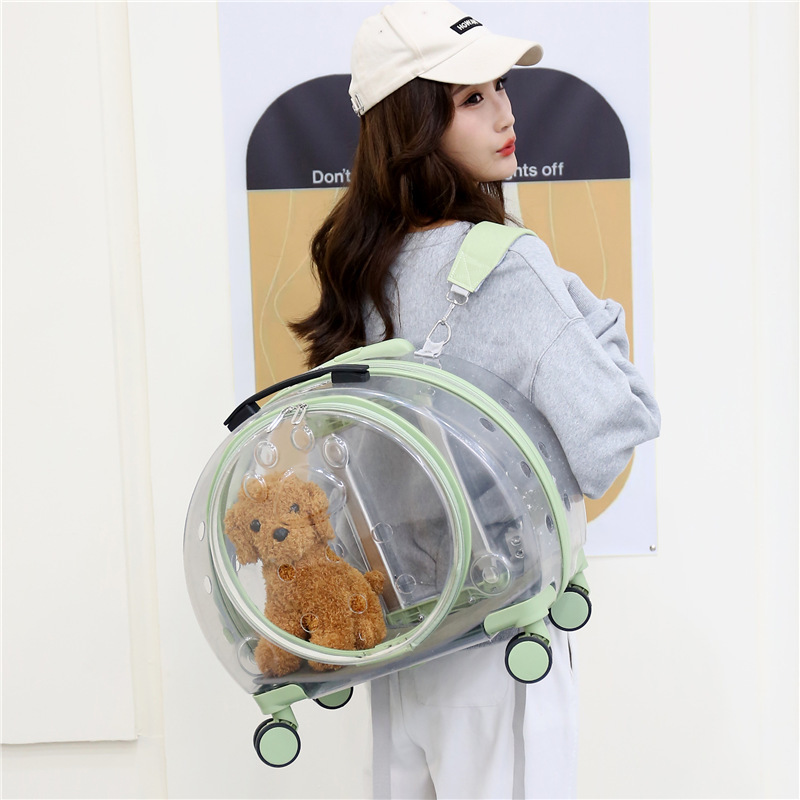 Window Large Capacity Pet Rolling Carrier S18 - Image 5
