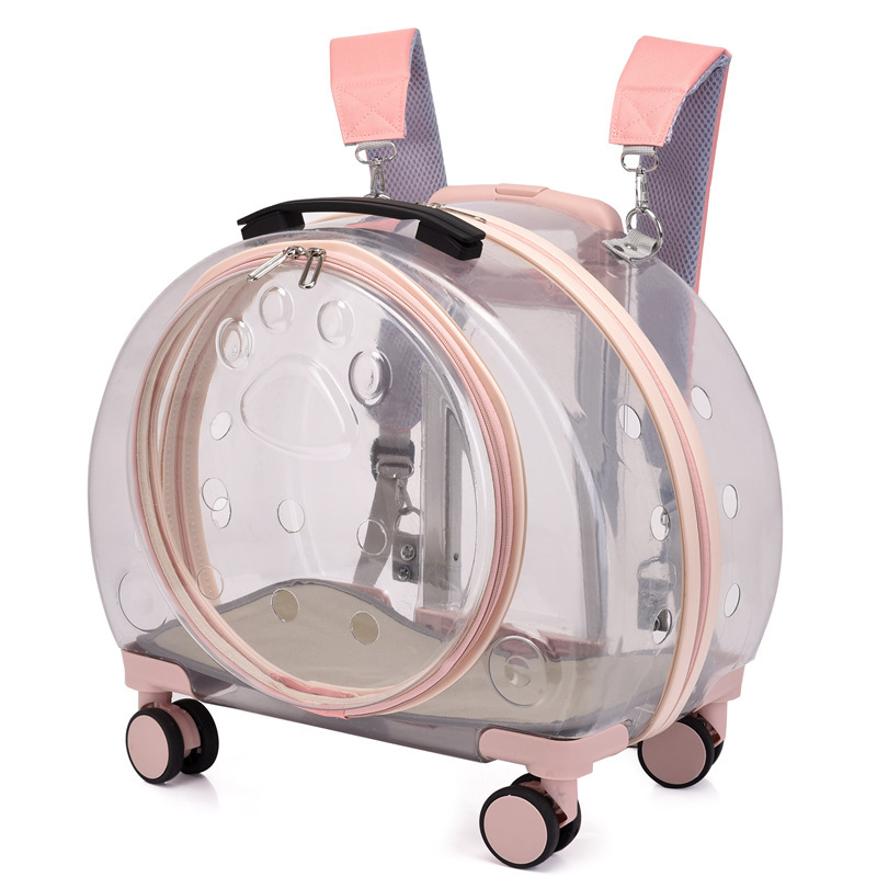 Window Large Capacity Pet Rolling Carrier S18 - Image 6
