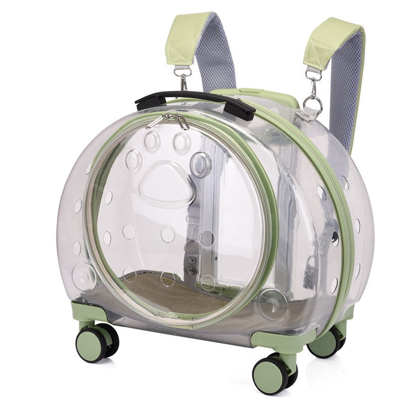 Window Large Capacity Pet Rolling Carrier S18 - Image 7