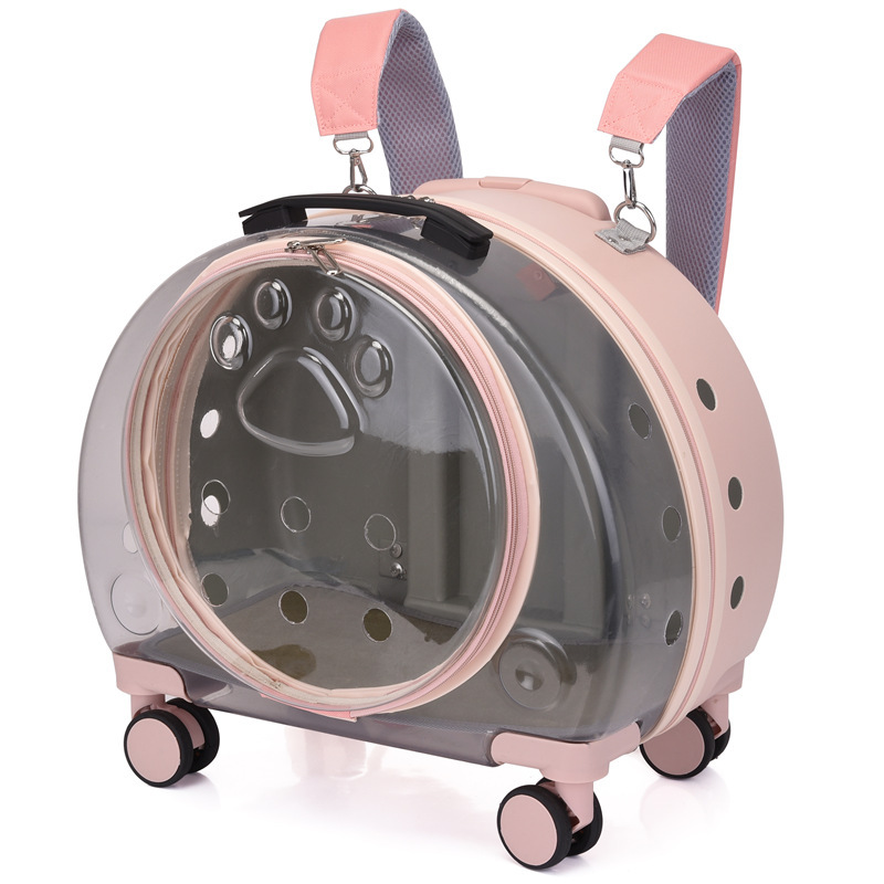 Window Large Capacity Pet Rolling Carrier S18 - Image 8