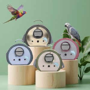 Transparent Window Stylish Breathable Parrot Carrier