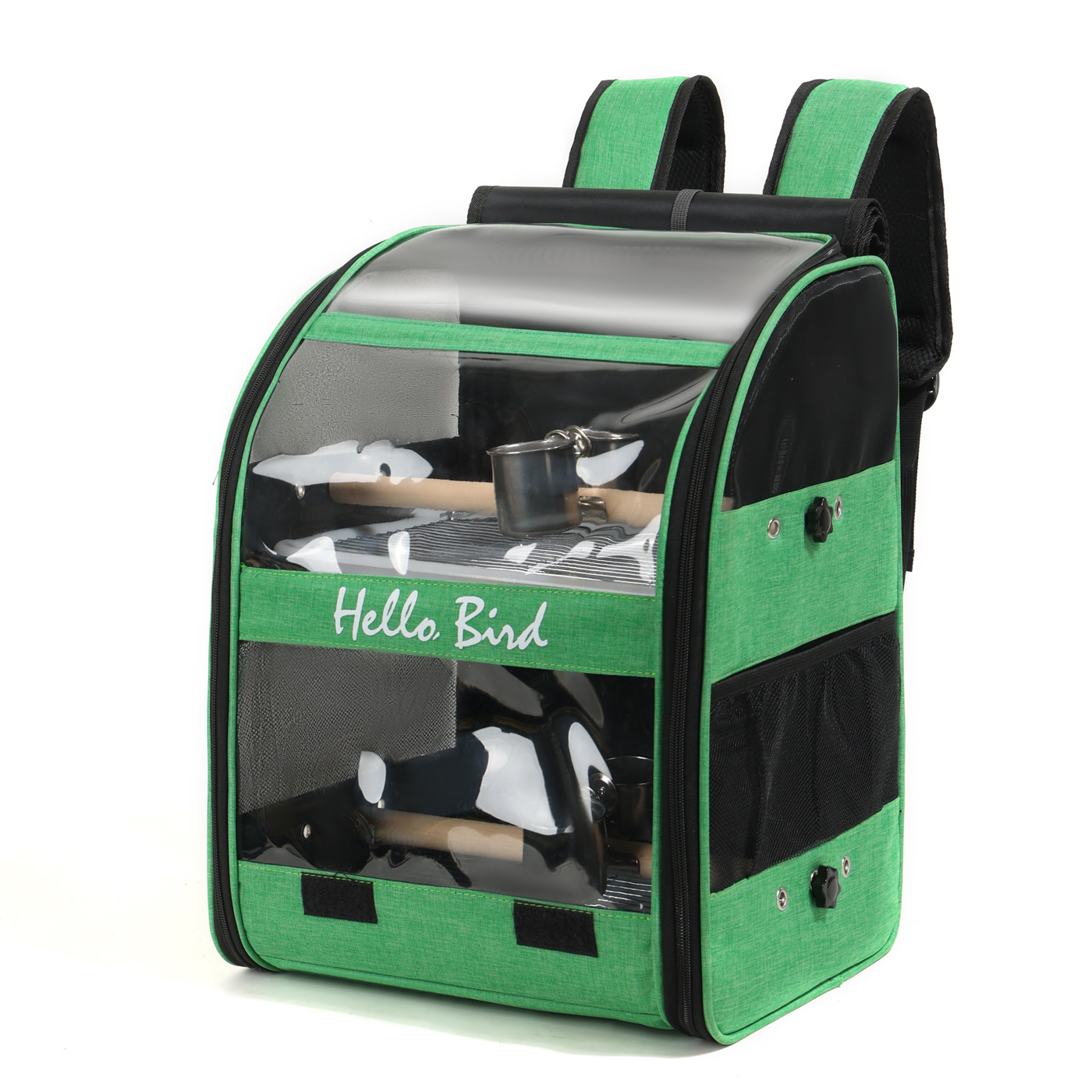 Panoramic Window Double-Compartment Parrot Carrier S01 - Image 5