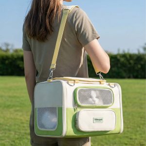 Capacity Breathable Pet Rolling Carrier Style C S01
