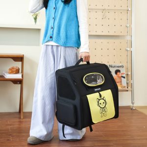Large Capacity Foldable Pet Rolling Carrier S04